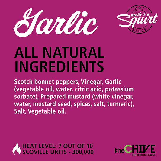Worth A Squirt Garlic Hot Sauce