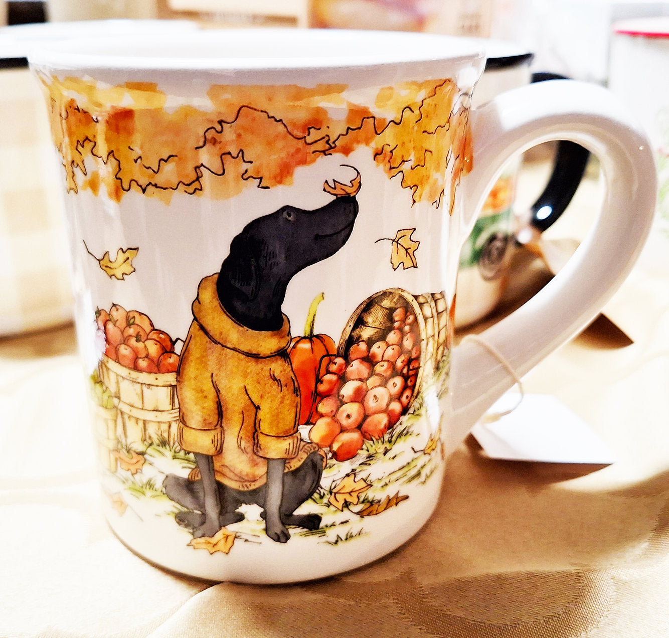 Apples & Black Lab Mug