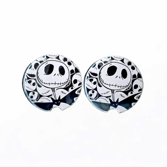 Skellington Car Coaster Set