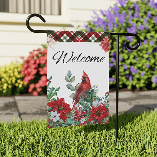 Cardinal Welcome Garden & House Banner
